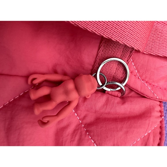 Kipling Adino Mini Backpack - Cosmic Pink Quilt (Retail $119!) monkey keychain - Picture 2 of 6